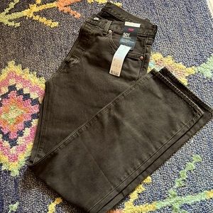 Levi’s 501 original 32x32 nwt never worn button fly dark brown almost grey wash